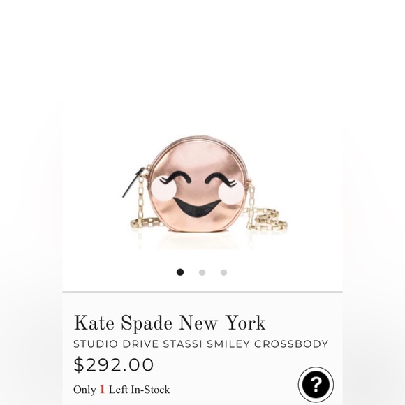 NWOT Rare Kate Spade Studio Drive Stassi Smiley Crossbody Shoulder Bag Purse - Picture 4 of 16